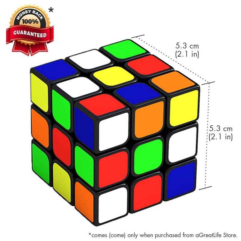 The Cube: Turns Quicker and More Precisely Than Original; Super-Durable with Vivid Colors 3x3 Cube; Easy Turning and Smooth Play 
