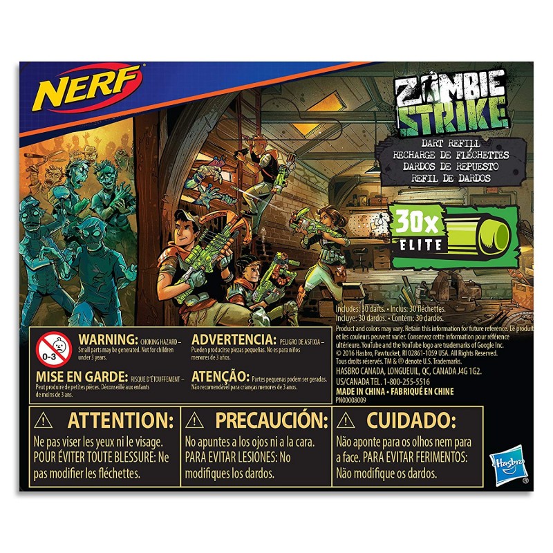 30-đạn zombie  Official Nerf Zombie Strike 30-Dart Refill Pack 