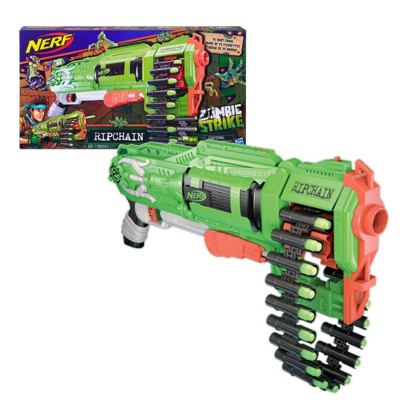 Súng Nerf Zombie Ripchain Combat Blaster